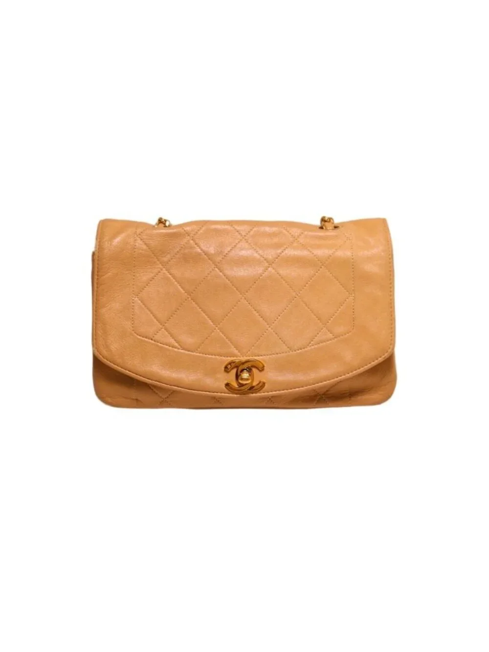 Chanel Diana Lambskin Chain Shoulder Bag